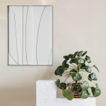 Schilderij Milan Wit 80x120cm - Giga Meubel