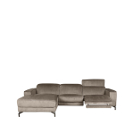 LABEL51 Bank Reza 2,5-Zits + Chaise Longue Links Taupe Cosmo