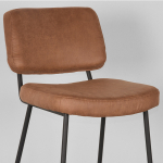 LABEL51 Barkruk Noah - Cognac - Micro Suede