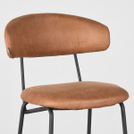 LABEL51 Barkruk Zack - Cognac - Micro Suede