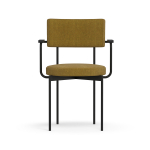 Hkliving Eetkamerstoel Met Armleuning Zwart Main Line Flax Goldhawk