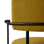 Hkliving Eetkamerstoel Met Armleuning Zwart Main Line Flax Goldhawk