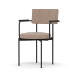 Hkliving Eetkamerstoel Met Armleuning Zwart Main Line Flax Morden