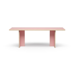 HKliving Eetkamertafel Roze Rechthoek 220cm