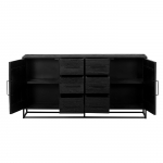 Dressoir Pure Black 180cm - Giga Meubel