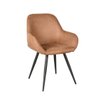 LABEL51 Eetkamerstoel Fender - Cognac - Micro Suede