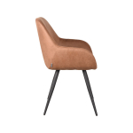 LABEL51 Eetkamerstoel Fender - Cognac - Micro Suede