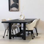 Eettafel Frans Zwart 240cm - Giga meubel