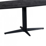 Eettafel Raoul Zwart Deens Ovaal 240cm - Giga Meubel