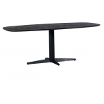 Eettafel Raoul Zwart Deens Ovaal 240cm - Giga Meubel