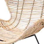 Egg Chair Rotan Naturel - Giga Meubel