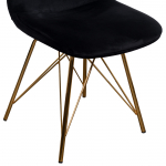Stoel Ivy Luxe Velvet Zwart (set van 2) - Giga Meubel 