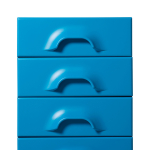 Hkliving Opbergkastje met 6 Lades Bright Blauw
