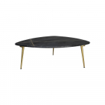HSM Collection Salontafel Marseille Zwart/Goud Marmer/Metaal