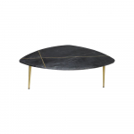 HSM Collection Salontafel Marseille Zwart/Goud Marmer/Metaal