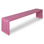 HKliving Bankje Slatted Hot Roze L