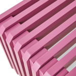 HKliving Bankje Slatted Hot Roze L