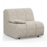 Hkliving Wave Bank: Element Links Low Arm, Boucle Cream