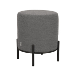 LABEL51 Poef Troy M Grijs Bouclé Ø41cm