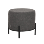 LABEL51 Poef Troy L Grijs Bouclé Ø46cm