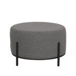 LABEL51 Poef Troy XL Grijs Bouclé Ø57cm