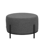 LABEL51 Poef Troy XL Grijs Bouclé Ø57cm
