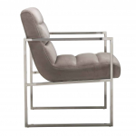 Richmond Stoel Rosa Khaki Velvet Zilver