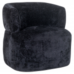 Richmond Fauteuil Donna Zwart Chenille