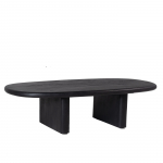 Salontafel Gin Zwart Ovaal 130cm - Giga Meubel