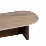 Salontafel Olaf Travertin Beige/Bruin 120cm - Giga Meubel