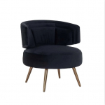 Richmond Fauteuil Hazel Zwart Velvet