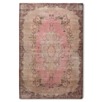 Hkliving Vloerkleed Wol Gevlochten Floral Roze (200x300)