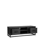 LABEL51 Tv-meubel Chili Zwart Mangohout 120x45x40 cm