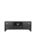 LABEL51 Tv-meubel Fence Zwart Metaal