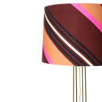 Hkliving Vloerlamp Metal Brass Striped