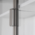 Vitrinekast Lotte 4drs Stone/Wit - Giga Meubel