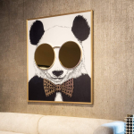 Richmond Wanddecoratie Shiny Panda 118x130cm