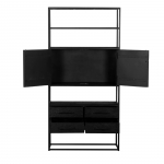 Wandkast Pure Black 2drs - Giga Meubel 