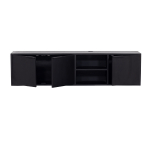 Zwevend Tv-meubel Zen Zwart 160cm - Giga Meubel