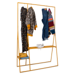 HKliving Clothing Rack With Hanger/Hook Set, Ginger Oranje