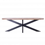 Eettafel Barn Ovaal Mangohout 220cm - Giga Meubel