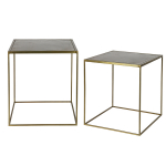 BePureHome Bijzettafel Metallica Brass Set Van 2