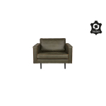 BePureHome Rodeo Fauteuil Army Leer