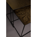 Dutchbone Bijzettafel Saffra Set Van 2 Brass
