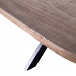 Eettafel Barn Ovaal Mangohout 160cm - Giga Meubel