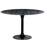 Eleonora Eettafel Marmer Rond Zwart - 120x76