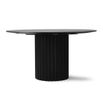 HKliving Pillar Dining Tafel Round Black