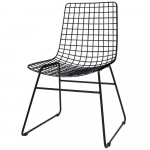 HKliving Stoel Wire Zwart