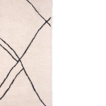 HKliving Karpet Vloerkleed Zigzag Zwart/Wit 240x150cm