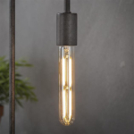 Lichtbron LED filament buis 18,5 cm - E27 4W 2100K 280lm dimbaar / Amberkleurig glas - Giga Meubel